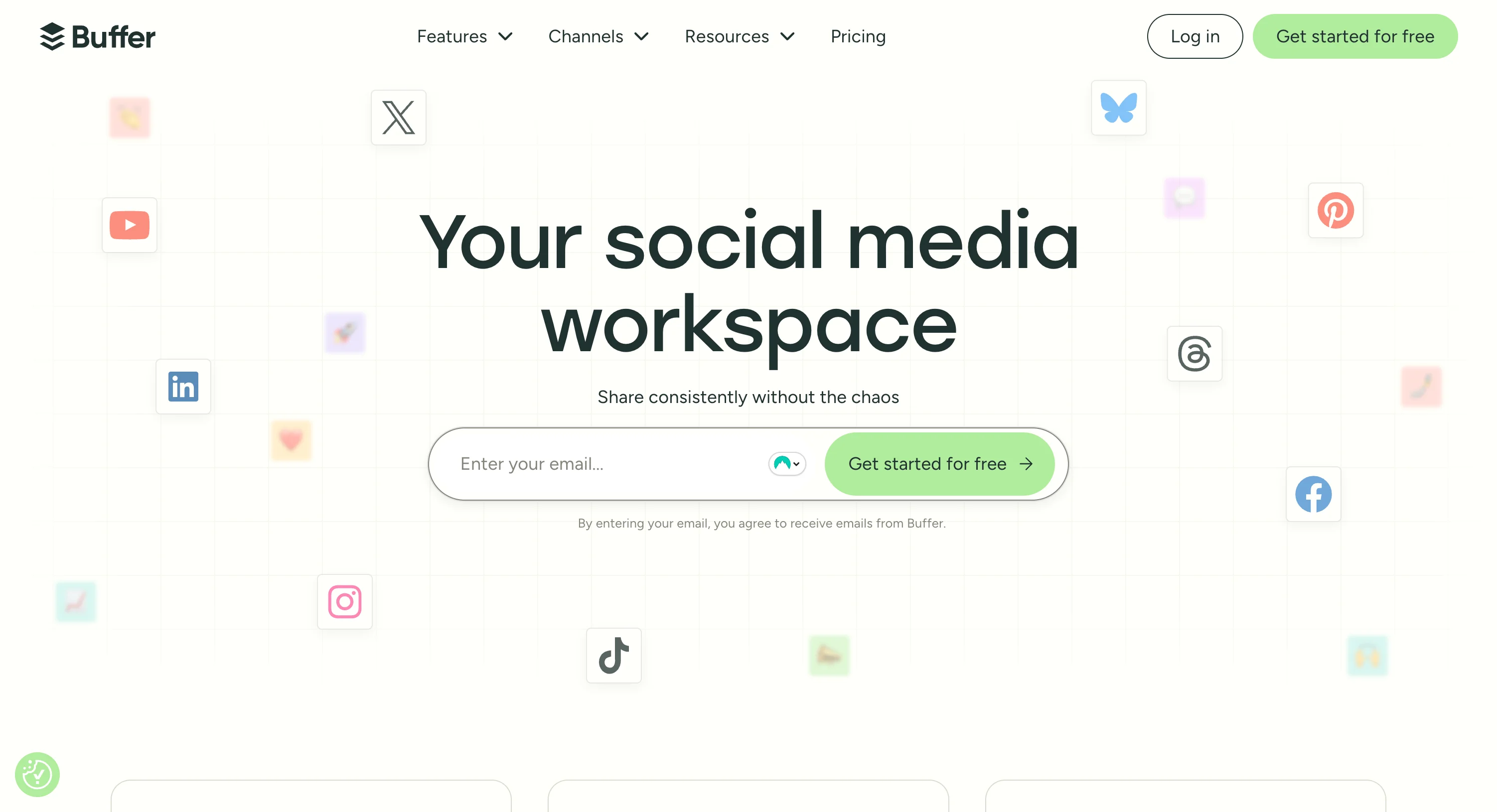 Buffer's clean social media workspace