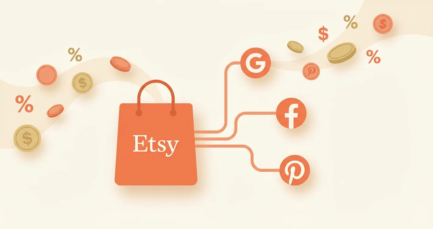 Etsy's Offsite Ads Fee in 2026: What Sellers Need to Know - A complete guide to Etsy's Offsite Ads program and fees. Learn how the 12-15% fee works, when you can opt out, how it impacts profitability, and strategies to manage these advertising costs.