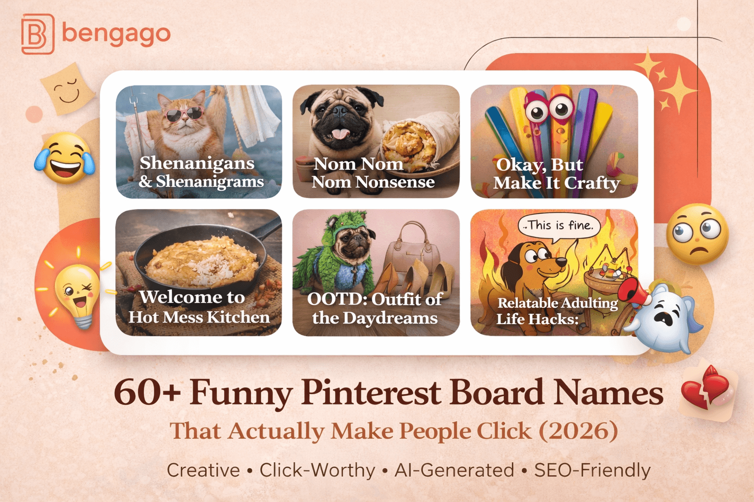 60+ Funny Pinterest Board Names That Actually Make People Click (2026)